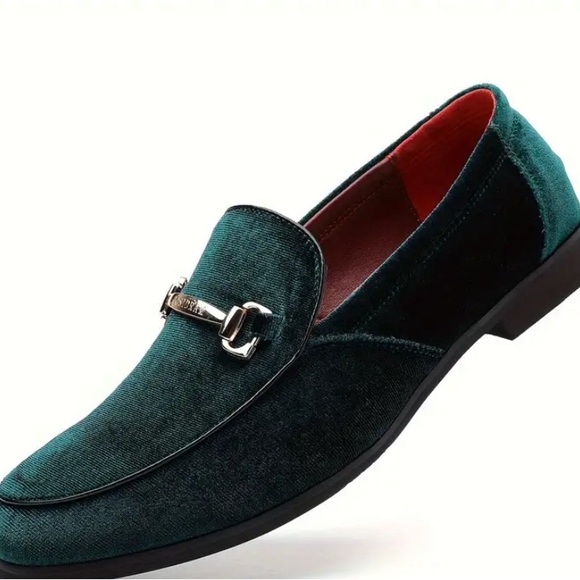 Men's Solid Penny Loafers, Breathable Lightweight Anti-skid Slip On Shoes - Picture 3 of 6